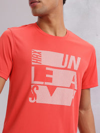 HRX by Hrithik Roshan Men Typography Printed Rapid-Dry Training T-shirt
