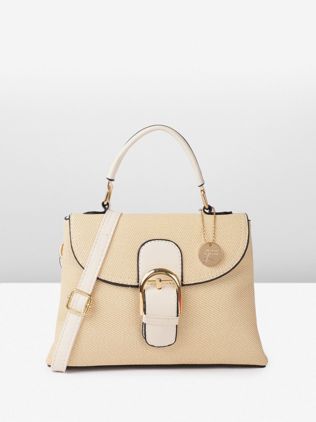 all about you Textured Structured Handheld Bag