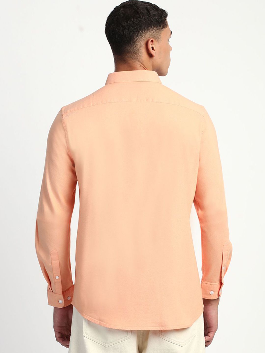 THE BEAR HOUSE Men Solid Slim Fit Casual Shirt