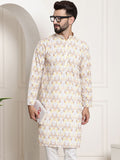 SOJANYA Kurta Bunga Kuning Lelaki