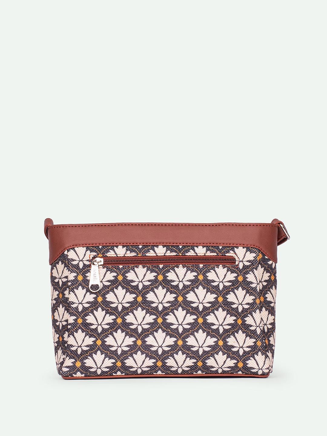 Zouk Bidri Kaiser Harmony Floral Printed Sling Sling Bag