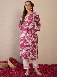Indo Era Women Floral Printed Floral Kurta
