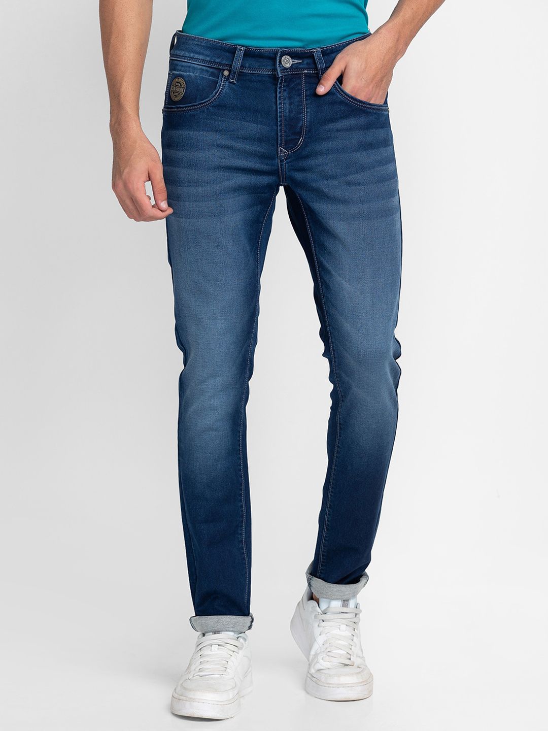 Being Human Men Skinny Fit Heavy Fade Jeans