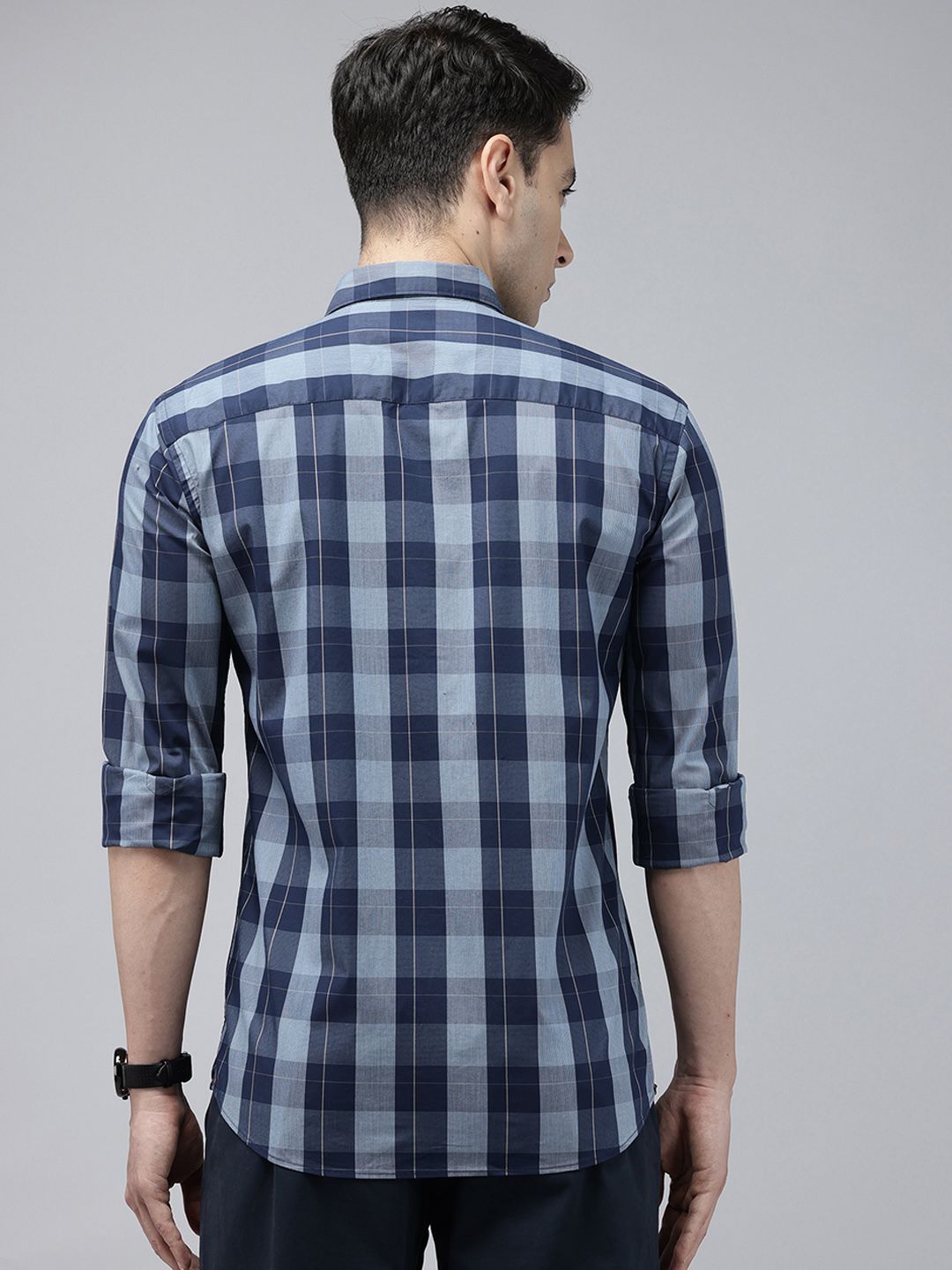 Park Avenue Slim Fit Checked Casual Shirt