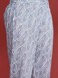 Anouk Printed Pure Cotton Kurta with Trousers & Dupatta