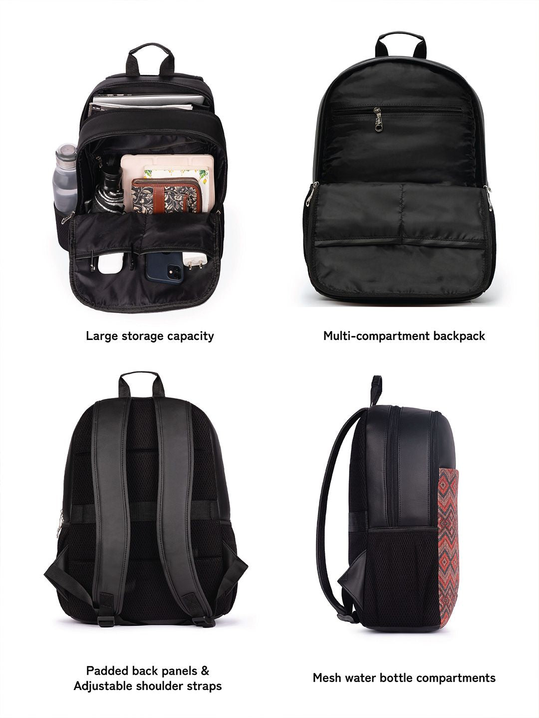 ZOUK Gwalior Weaves Printed Backpack