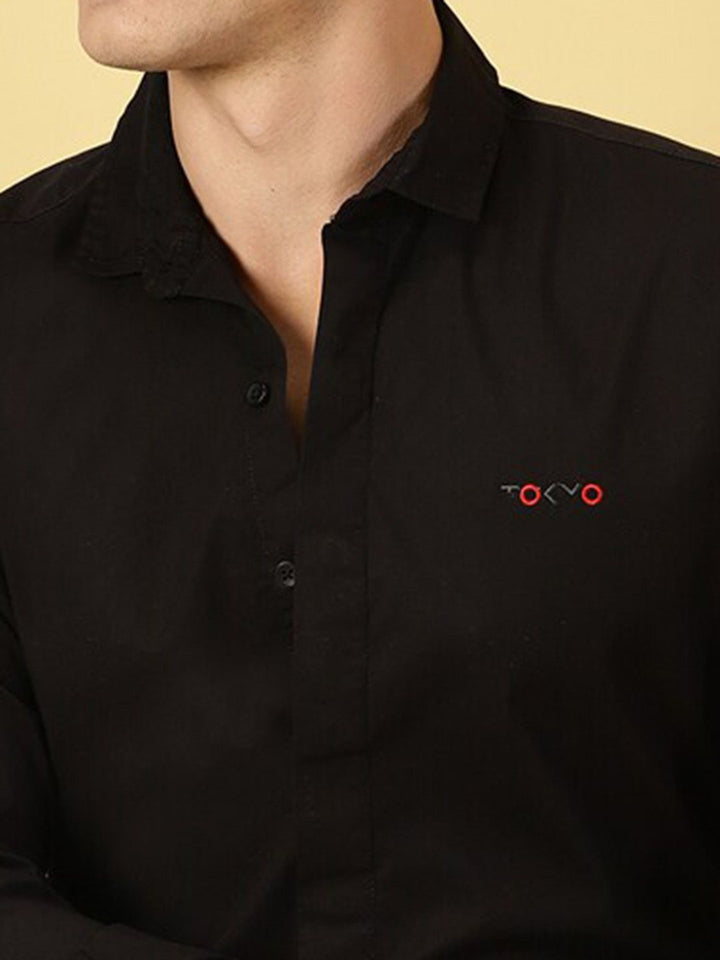 Thomas Scott Spread Collar Slim Fit Classic Casual Shirt