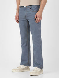 Urbano Fashion Men Mid Rise Light Fade Stretchable Bootcut Jeans