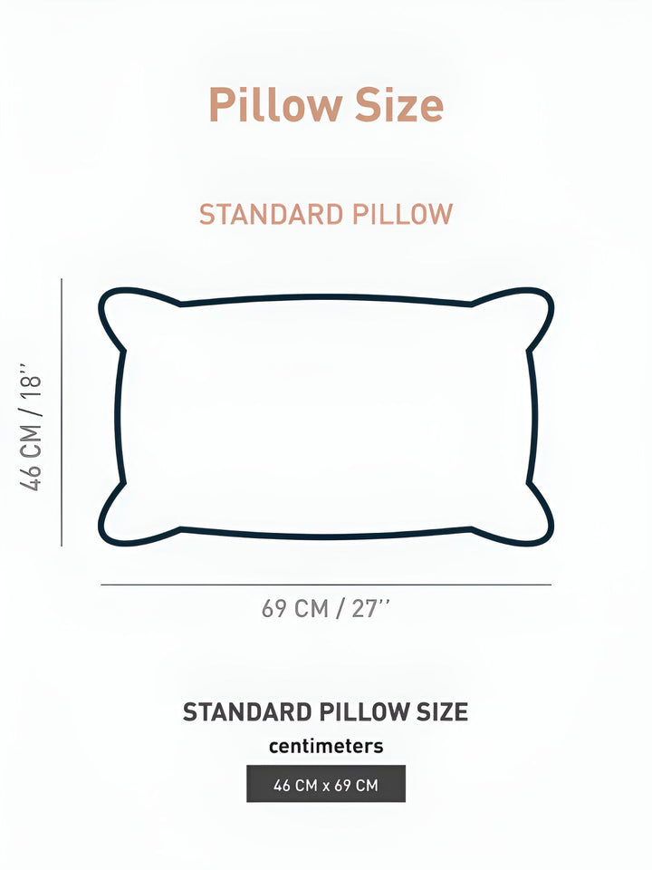 MYTRIDENT White & Peach 2 Pieces Floral Pure Cotton Rectangle Pillow Covers