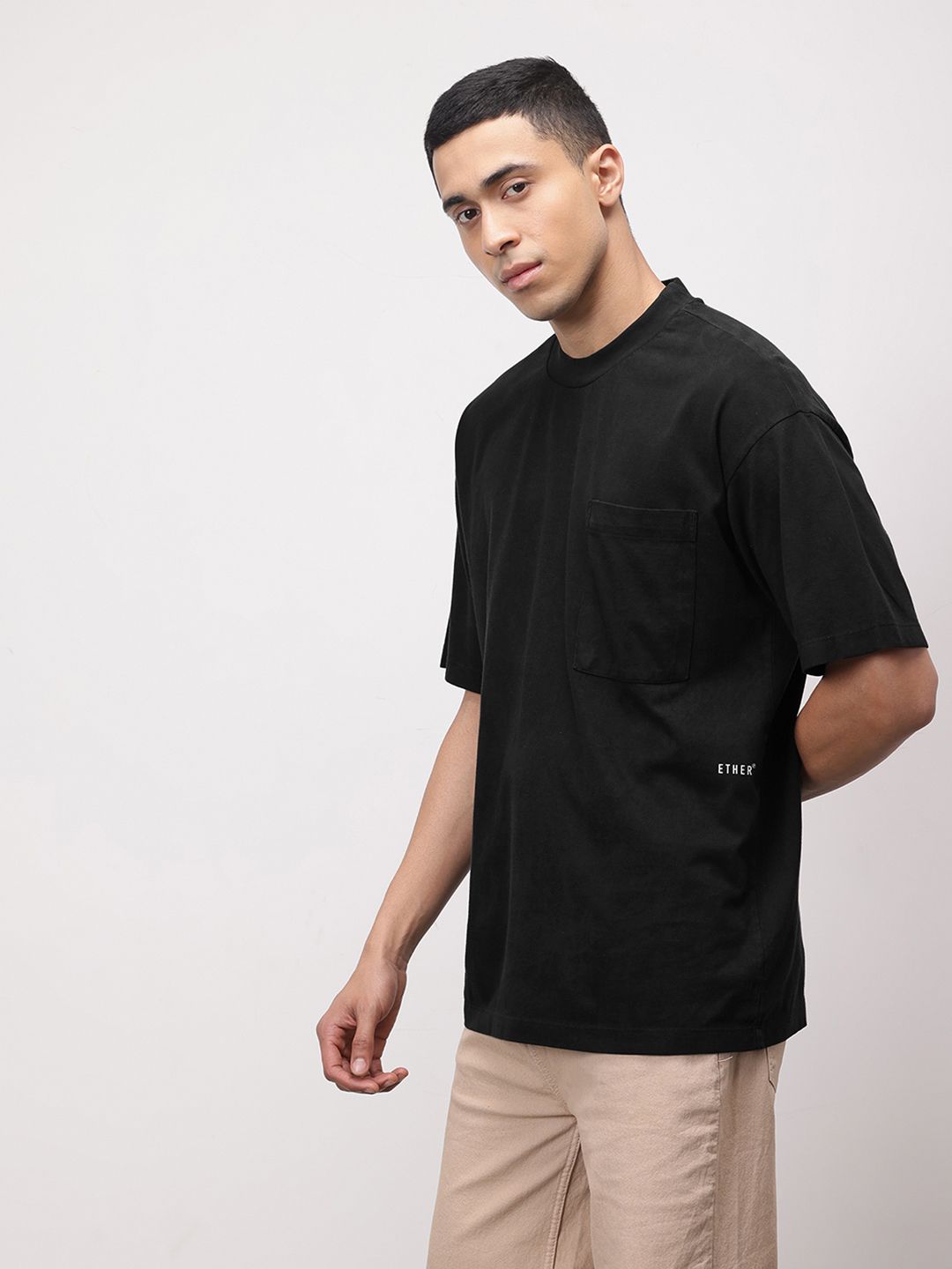 ether 365 Essentials Relaxed Fit Pure Cotton T-shirt