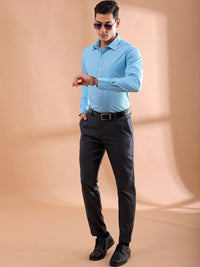 The Indian Garage Co. X Luxe Men Slim Fit Micro Checks Formal Shirt