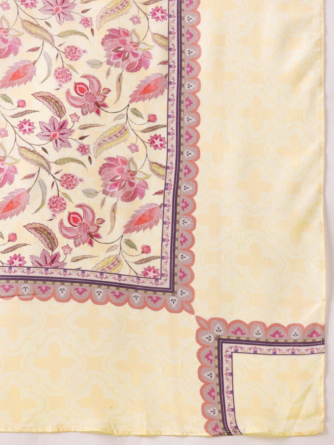 Anouk Indie Floral Print Kurta with Trousers & With Dupatta