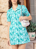 DressBerry Cultural Cascade Printed Mini Shirt Dress