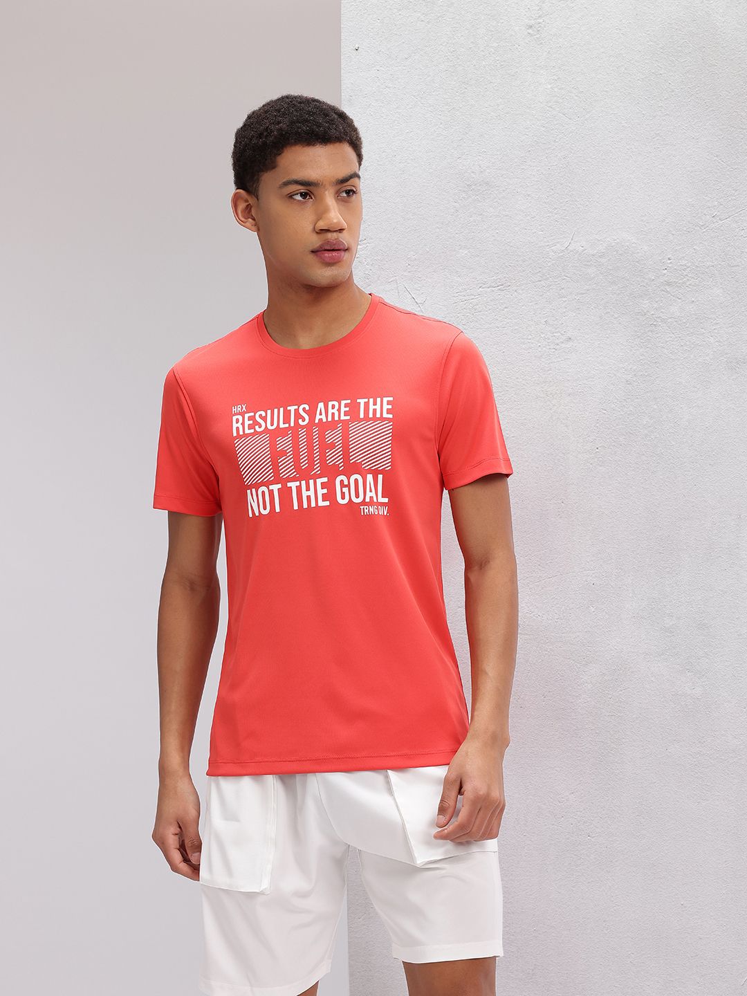 HRX by Hrithik Roshan Typography Print Regular Fit Training T-shirt