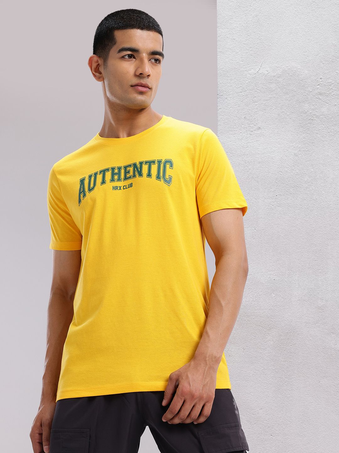 HRX by Hrithik Roshan Typography Print Round-Neck Lifestyle T-shirt