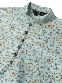 SOJANYA Floral Printed Silk Cotton Kurta
