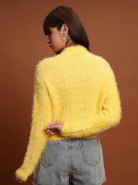 Tokyo Talkies Boucle Crop Pullover Sweater