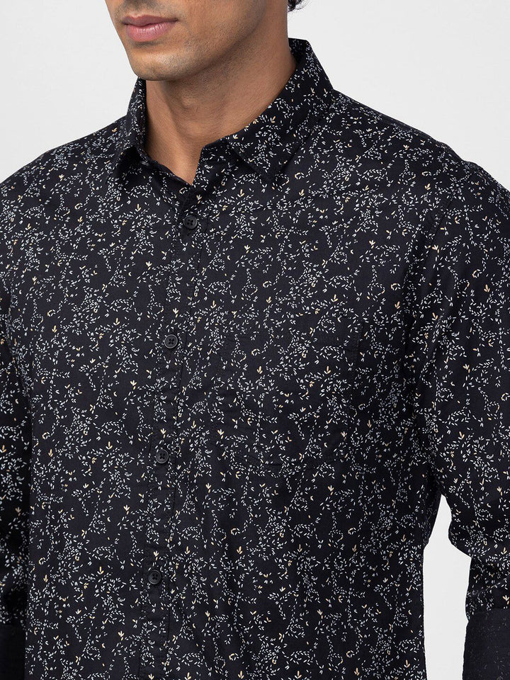 SPYKAR Men Classic Slim Fit Floral Printed Cotton Casual Shirt