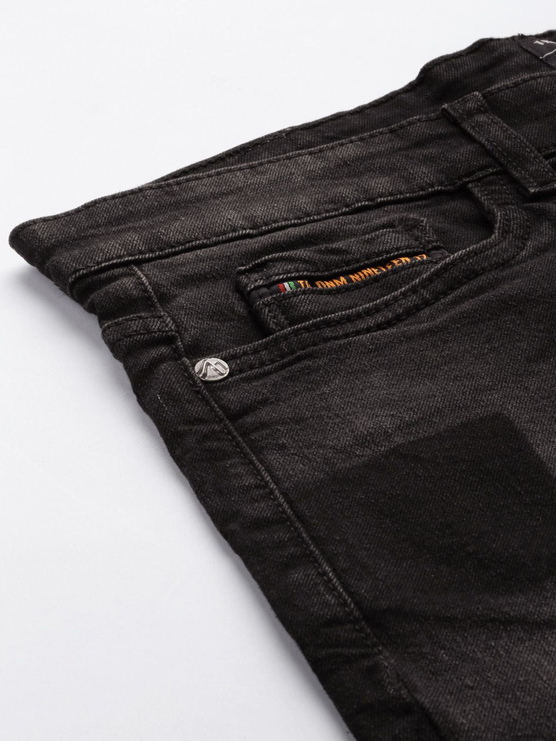 The Indian Garage Co Men Slim Fit Light Fade Stretchable Jeans