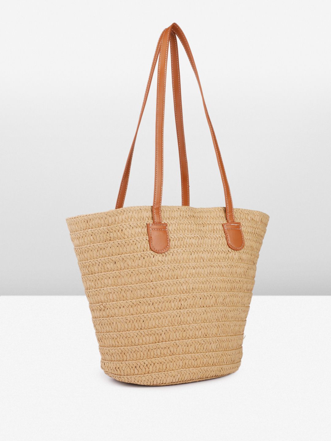 DressBerry Textured Structured Shoulder Bag