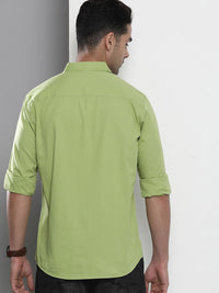 The Indian Garage Co Men Green Pure Cotton Casual Shirt