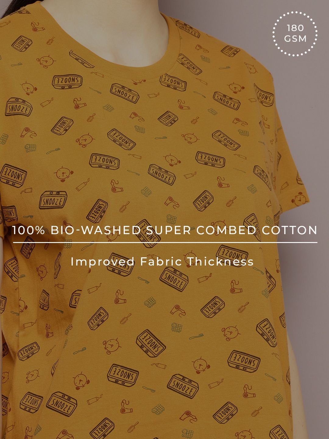 DILLINGER Printed Pure Super Combed Cotton Boxy T-shirt