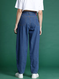 DressBerry Women High-Rise Slouchy Fit Stretchable Jeans with Side Stripes