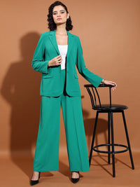 Tokyo Talkies Classic Blazer With Straight Pant Co-Ords