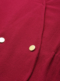 all about you V-Neck A-Line Solid Top With Gathers Detailing