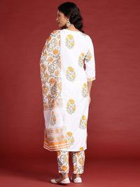 Anouk Women Ethnic Motifs Printed Kurta with Trousers & Dupatta