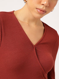 DressBerry Curve Appeal Ribbed Bodycon Dress