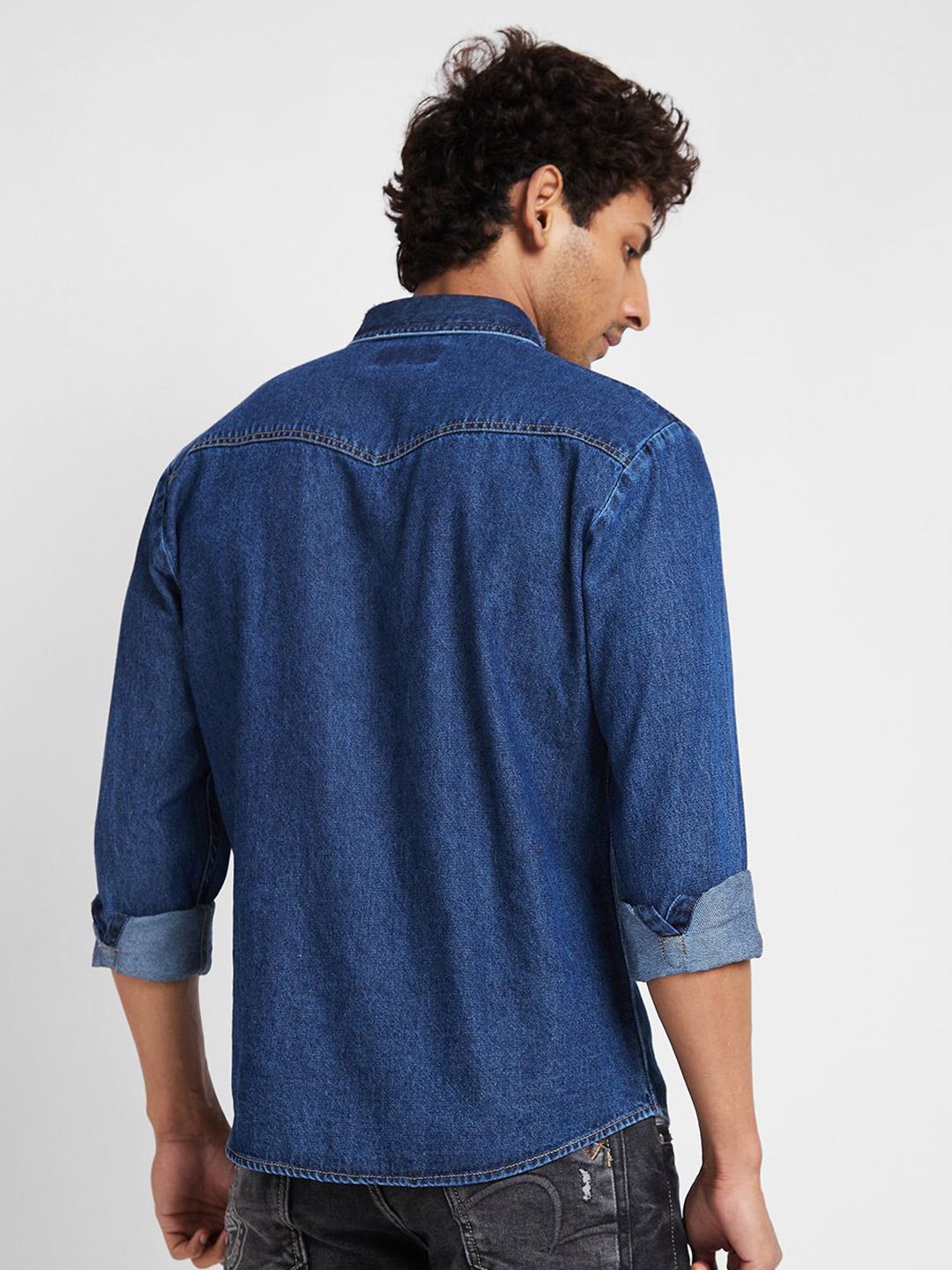 Being Human Men Slim Fit Opaque Faded Casual Shirt