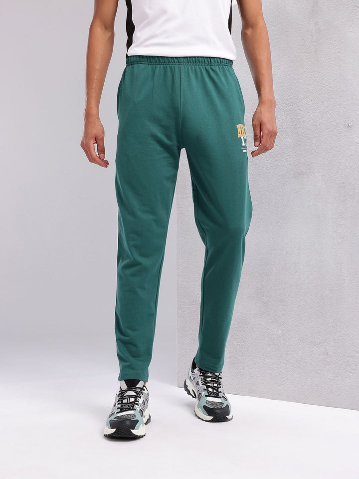 HRX by Hrithik Roshan Men Typography Print Lifestyle Track Pants with Side Stripes