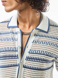 Bewakoof Self Design Pure Cotton Sheer Casual Shirt