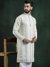 SOJANYA LUXE Cermin Sulam Karya Georgette Straigth Kurta