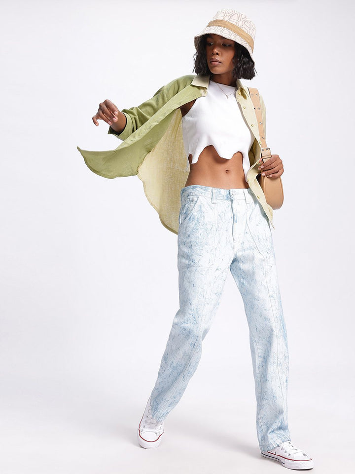 DressBerry Color Clash Pure Cotton Shirt