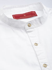 House of Pataudi Embroidered Detailed Pure Cotton Party Rozana Shirt