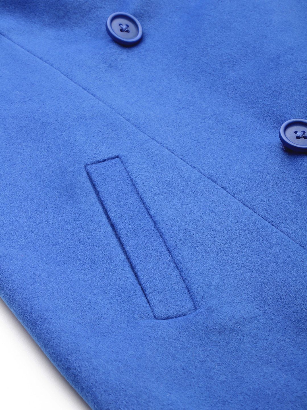 DressBerry Notched Lapel Collar Longline Overcoat