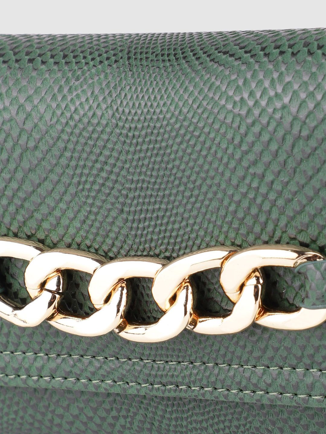 Lino Perros Women Snakeskin Textured Three Fold Wallet