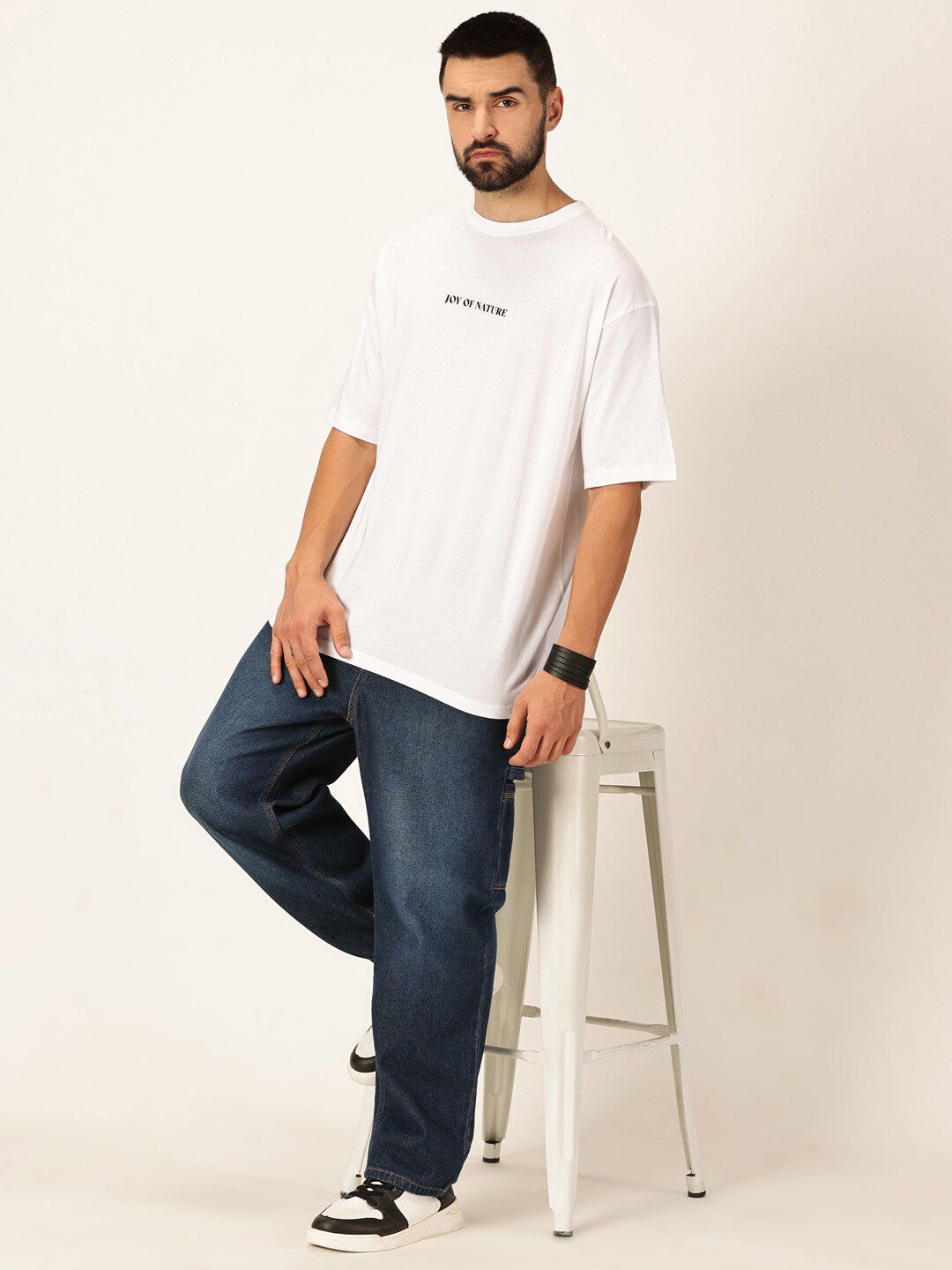 Thomas Scott Oversized Graphic Printed Cotton Bio Finish T-shirt