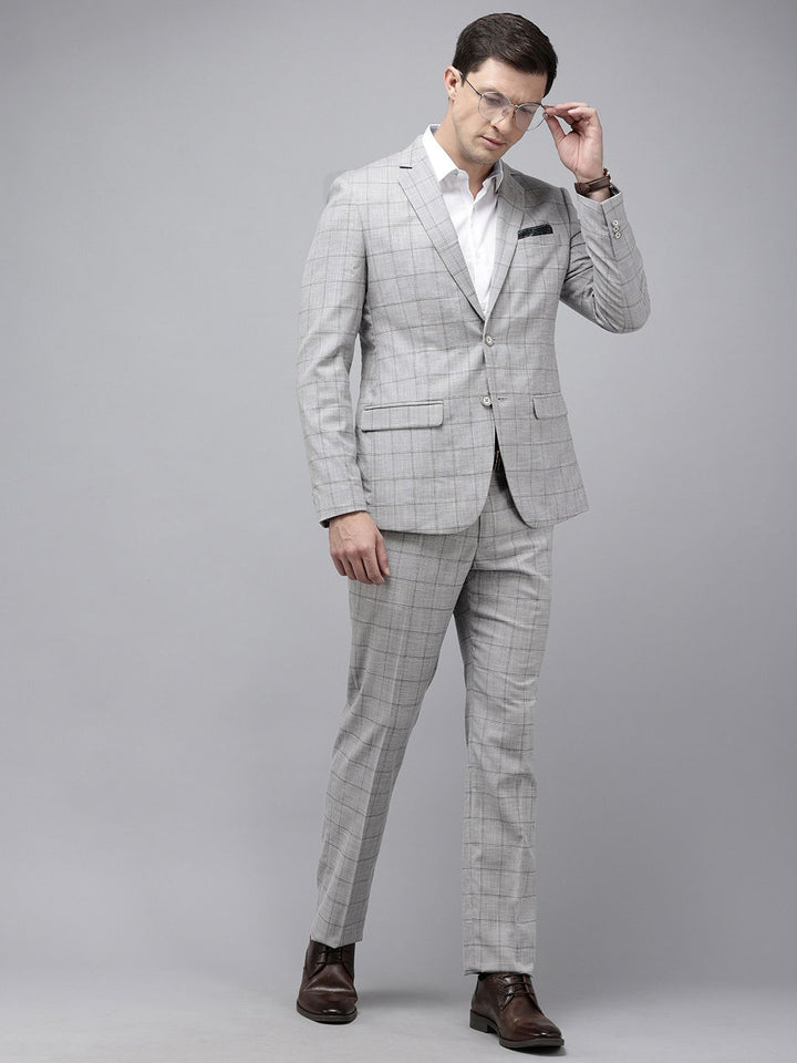 Park Avenue Super Slim Fit Notched Lapel Collar 2 Piece Formal Suit