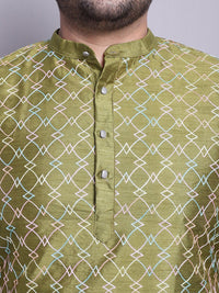 SOJANYA PLUS Embroidered Regular Kurta with Pyjamas