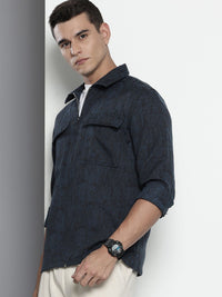 The Indian Garage Co Textured Casual Shirt