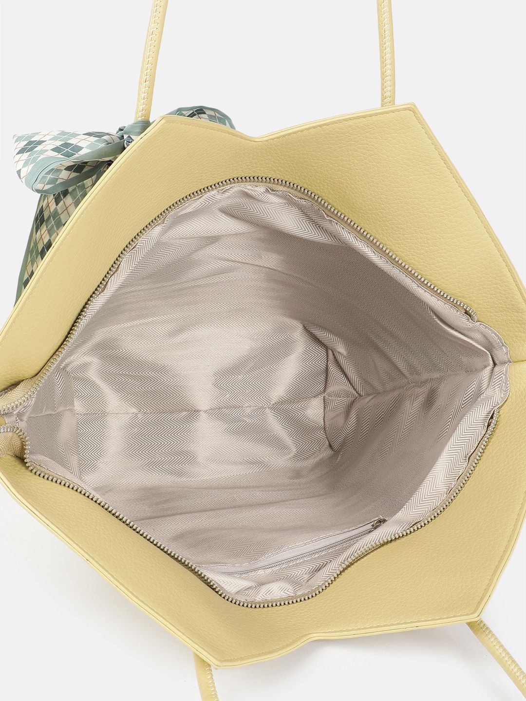 DressBerry Structured Geometric Shoulder Bag with Bow