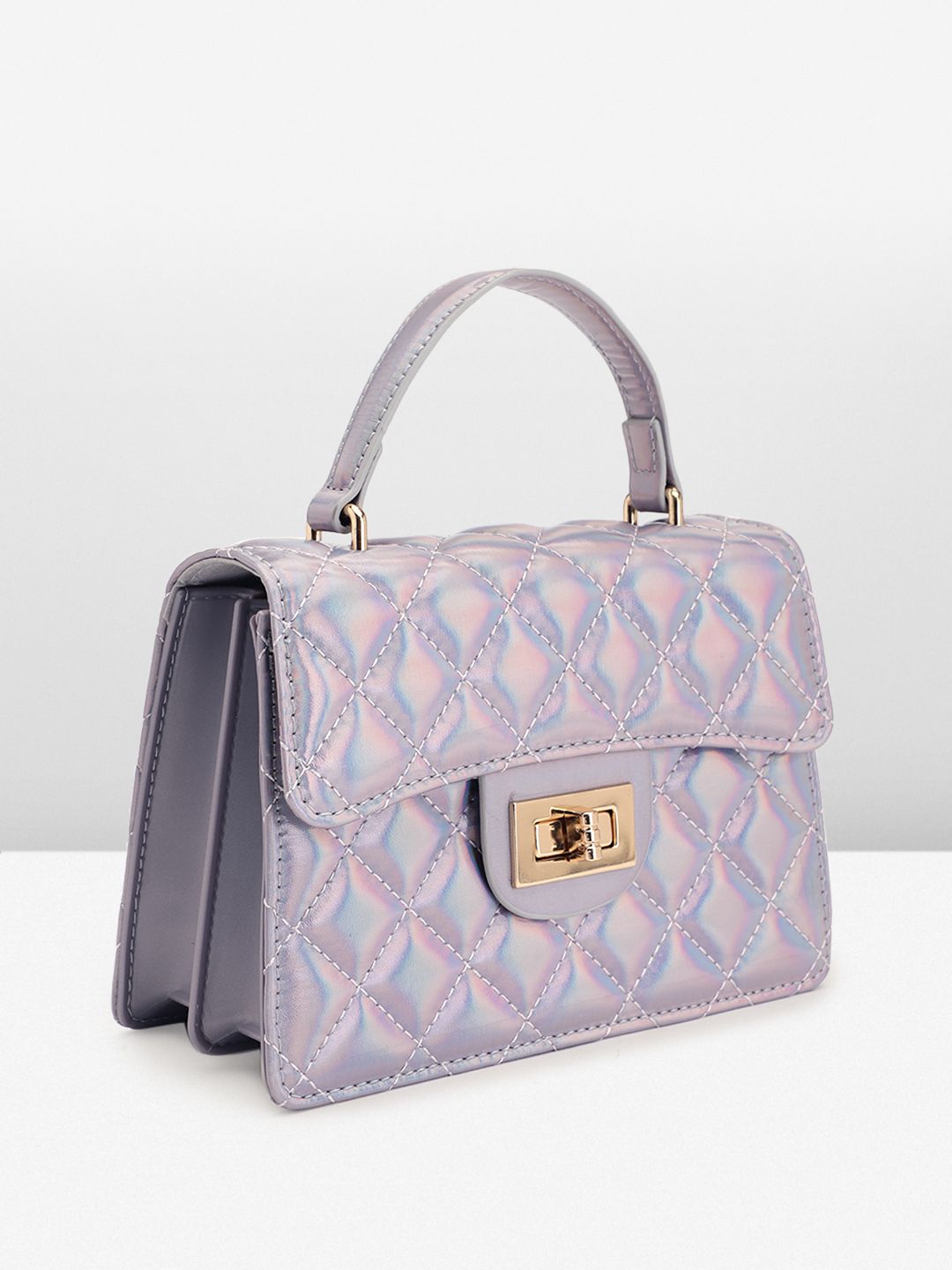 Lino Perros Quilted Structured Handheld Bag