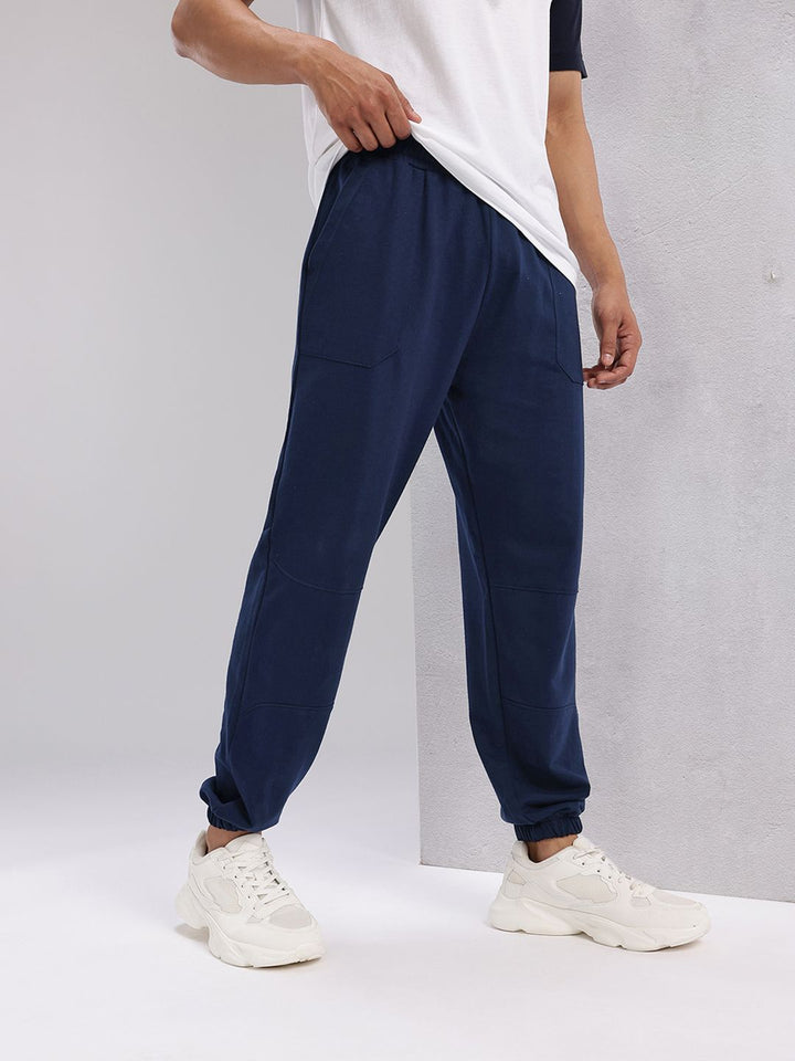 HRX by Hrithik Roshan Men Panelled Mid-Rise Regular Fit Lifestyle Joggers