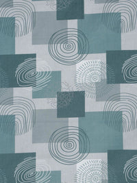 Moda Rapido X KLOTTHE Green & Grey Geometric 400 TC Single Bedsheet with 1 Pillow Covers