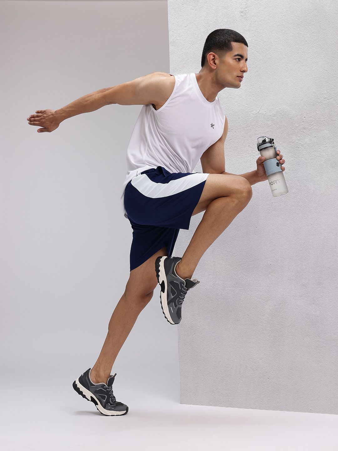 HRX by Hrithik Roshan Men Rapid-Dry Side Striped Running Shorts