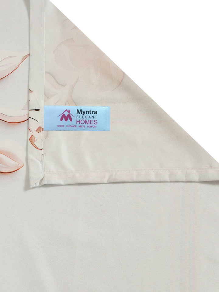 Myntra Elegant Homes Green & Pink 400 TC King Bedsheet with 2 Pillow Covers