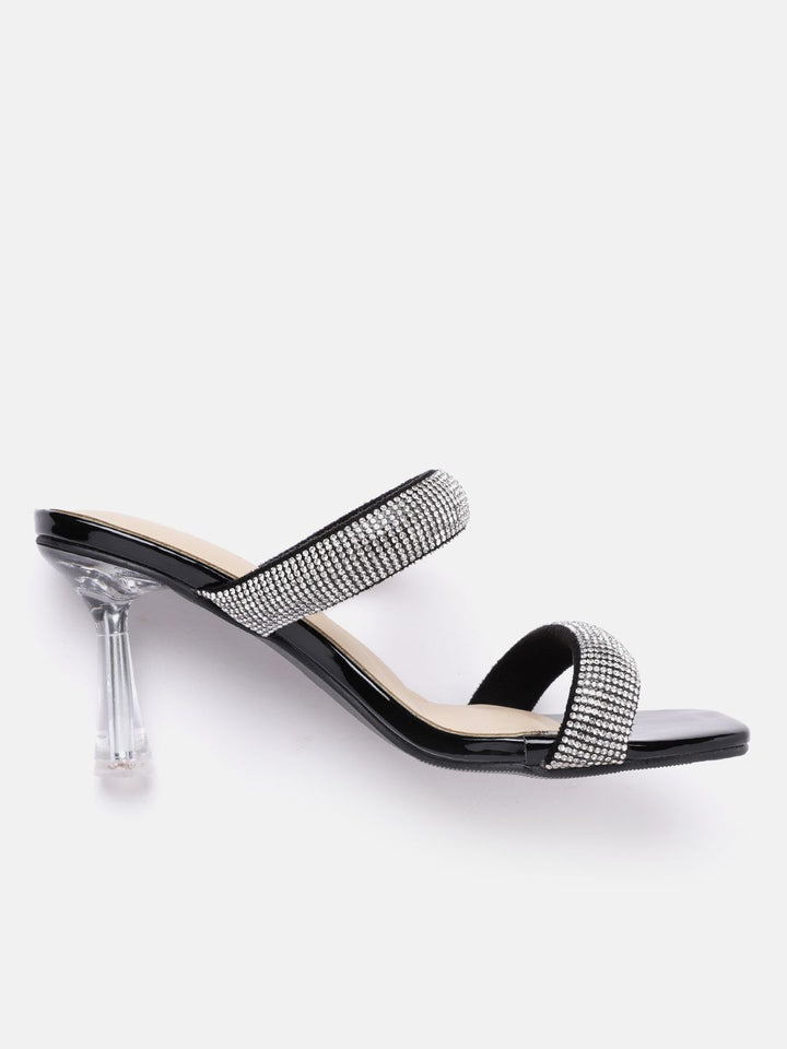 Lino Perros Women Rhinestones Embellished Slim Heels